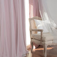 uMIXm Tulle & Bronze Grommet Blackout Curtains