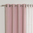 uMIXm Tulle & Bronze Grommet Blackout Curtains