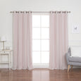 uMIXm Tulle & Bronze Grommet Blackout Curtains