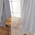 uMIXm Tulle & Bronze Grommet Blackout Curtains