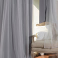 uMIXm Tulle & Bronze Grommet Blackout Curtains
