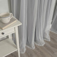uMIXm Tulle & Bronze Grommet Blackout Curtains