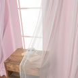 uMIXm Tulle & Bronze Grommet Blackout Curtains