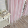 uMIXm Tulle & Bronze Grommet Blackout Curtains
