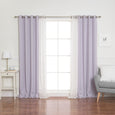uMIXm Tulle & Bronze Grommet Blackout Curtains