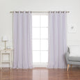 uMIXm Tulle & Bronze Grommet Blackout Curtains