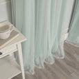 uMIXm Tulle & Bronze Grommet Blackout Curtains
