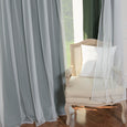 uMIXm Tulle & Bronze Grommet Blackout Curtains
