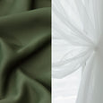 uMIXm Tulle & Bronze Grommet Blackout Curtains