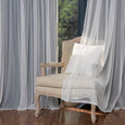 uMIXm Tulle & Bronze Grommet Blackout Curtains