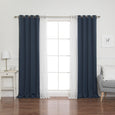 uMIXm Tulle & Bronze Grommet Blackout Curtains