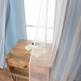 uMIXm Tulle & Bronze Grommet Blackout Curtains