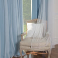 uMIXm Tulle & Bronze Grommet Blackout Curtains