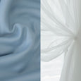 uMIXm Tulle & Bronze Grommet Blackout Curtains