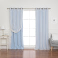 uMIXm Tulle & Bronze Grommet Blackout Curtains