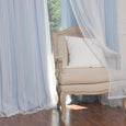 uMIXm Tulle & Bronze Grommet Blackout Curtains