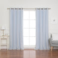 uMIXm Tulle & Bronze Grommet Blackout Curtains