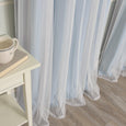 uMIXm Tulle & Bronze Grommet Blackout Curtains