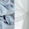 uMIXm Tulle & Bronze Grommet Blackout Curtains