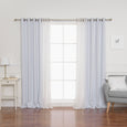 uMIXm Tulle & Bronze Grommet Blackout Curtains