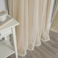 uMIXm Tulle & Bronze Grommet Blackout Curtains