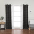 uMIXm Sheer Triangle & Plaid Room Darkening Curtains