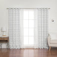 uMIXm Sheer Triangle & Watercolor Check Curtains
