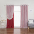 uMIXm Tulle & Silver Grommet Blackout Curtains