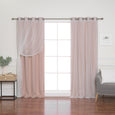 uMIXm Tulle & Silver Grommet Blackout Curtains