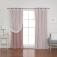 uMIXm Tulle & Silver Grommet Blackout Curtains