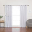 uMIXm Tulle & Silver Grommet Blackout Curtains