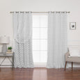 uMIXm Tulle & Geo Lattice Blackout Curtains