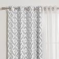 uMIXm Tulle & Geo Lattice Blackout Curtains