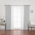uMIXm Tulle & Geo Lattice Blackout Curtains