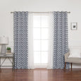 uMIXm Tulle & Geo Lattice Blackout Curtains