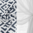 uMIXm Tulle & Geo Lattice Blackout Curtains