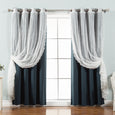 uMIXm Dot Lace & Blackout Curtains