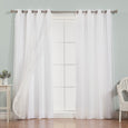 uMIXm Dot Lace & Nordic White Curtains