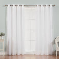 uMIXm Dot Lace & Nordic White Curtains
