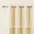 uMIXm Sheer Dot Valance & Blackout Curtains