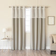 uMIXm Sheer Dot Valance & Blackout Curtains