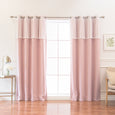 uMIXm Sheer Dot Valance & Blackout Curtains