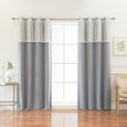 uMIXm Sheer Dot Valance & Blackout Curtains