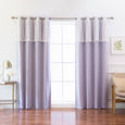 uMIXm Sheer Dot Valance & Blackout Curtains