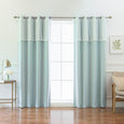 uMIXm Sheer Dot Valance & Blackout Curtains