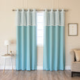 uMIXm Sheer Dot Valance & Blackout Curtains