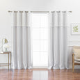 uMIXm Sheer Dot Valance & Blackout Curtains