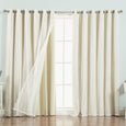 uMIXm Wide Dot Lace & Blackout Curtains