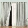 uMIXm Wide Dot Lace & Blackout Curtains