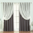 uMIXm Wide Dot Lace & Blackout Curtains